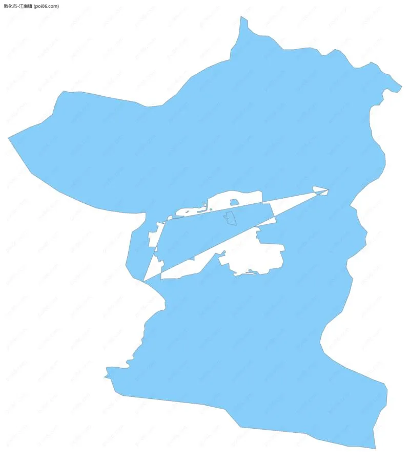 江南镇边界地图