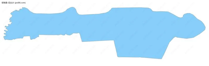 后头乡边界地图