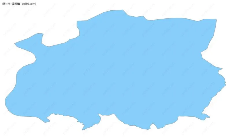 溪河镇边界地图