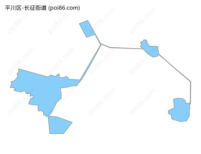 长征街道边界地图