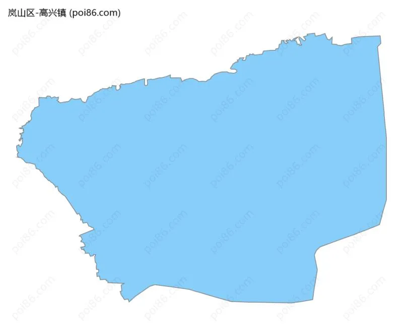 高兴镇边界地图