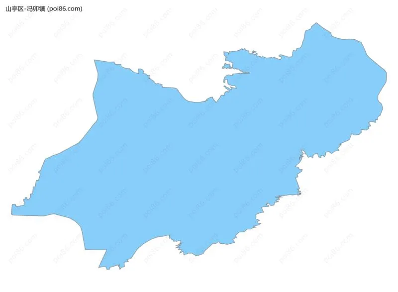 冯卯镇边界地图