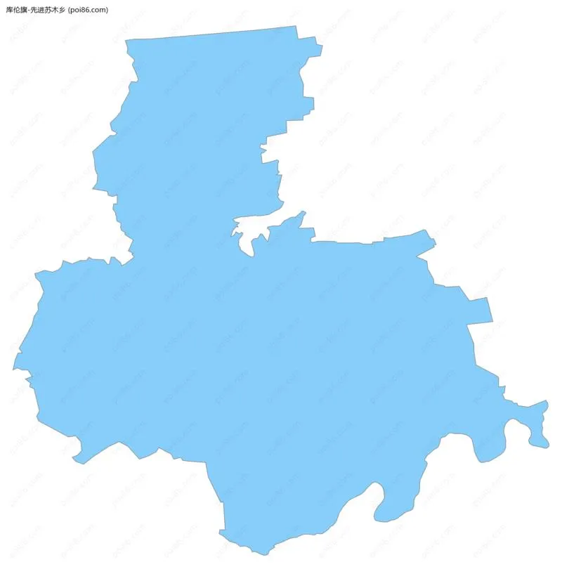 先进苏木乡边界地图