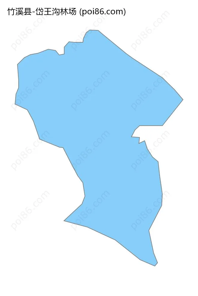 岱王沟林场边界地图