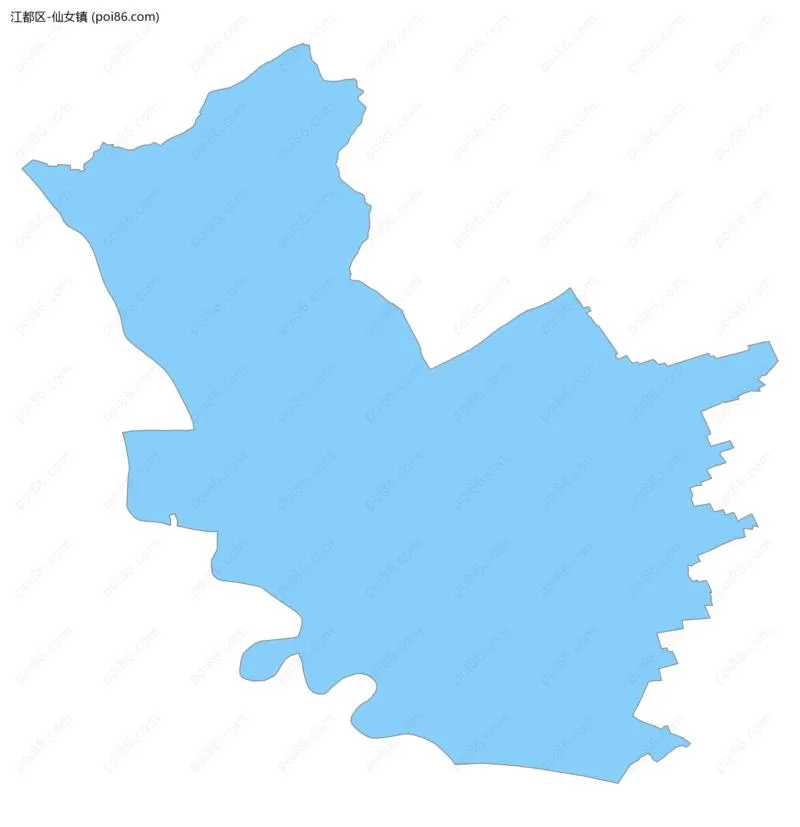 仙女镇边界地图