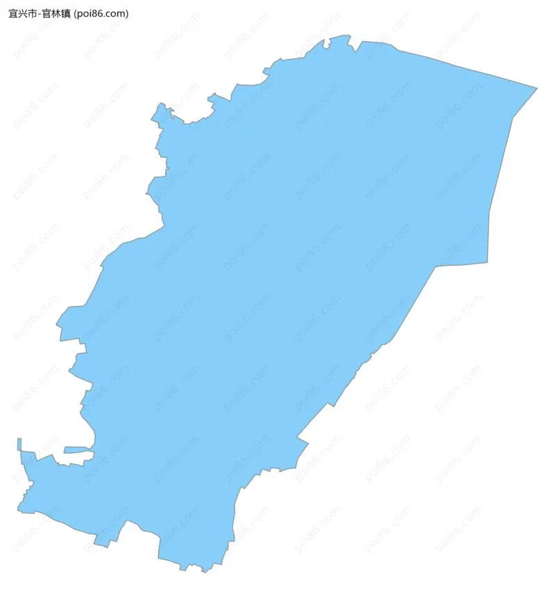 官林镇边界地图