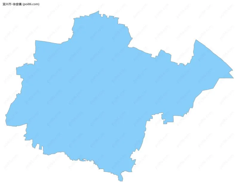 徐舍镇边界地图