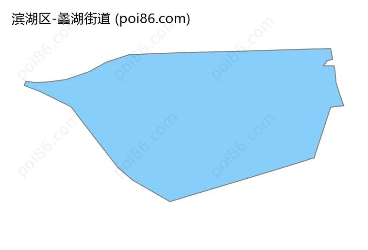 蠡湖街道边界地图