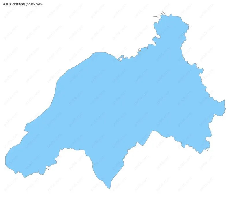 大番坡镇边界地图