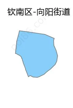 向阳街道边界地图
