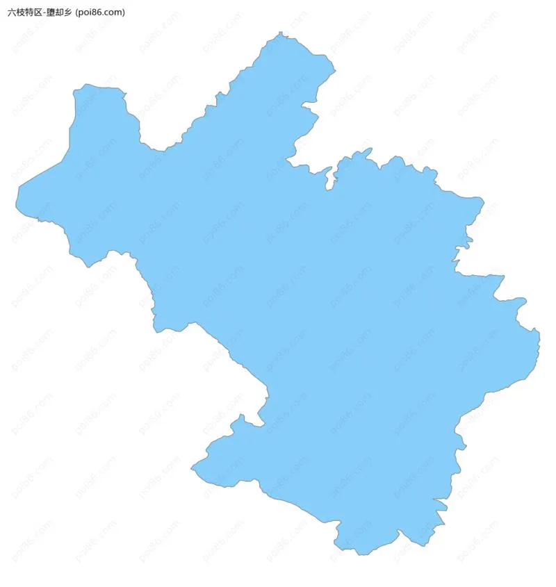 堕却乡边界地图