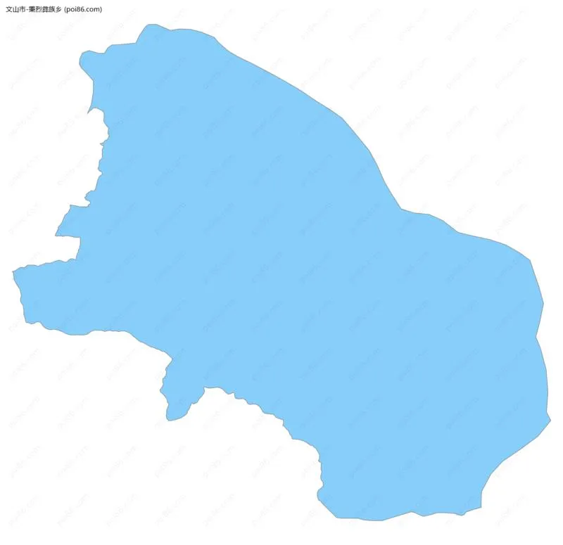 秉烈彝族乡边界地图