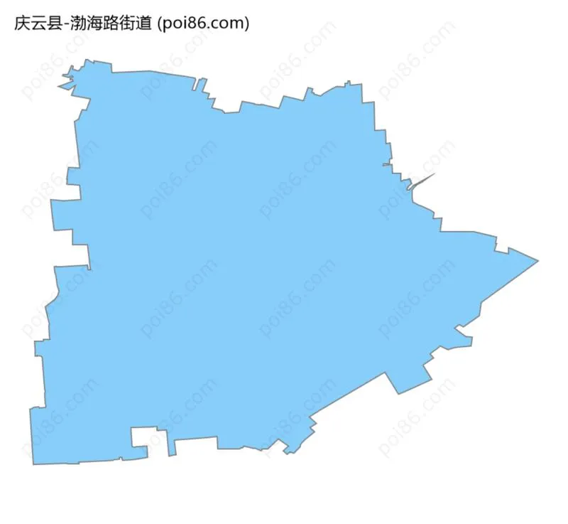 渤海路街道边界地图