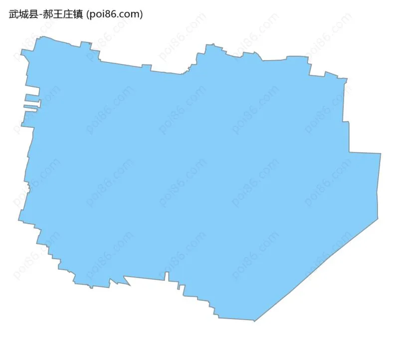 郝王庄镇边界地图