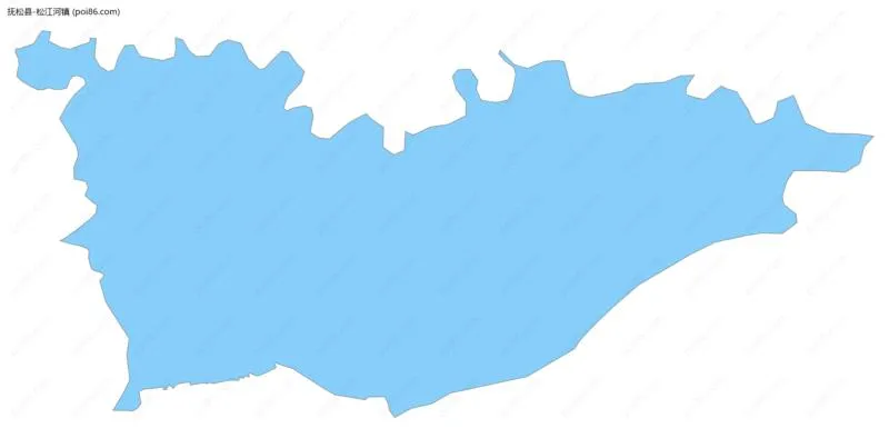 松江河镇边界地图
