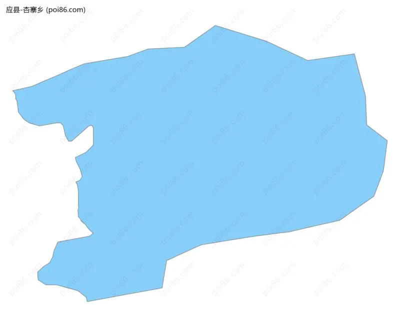 杏寨乡边界地图