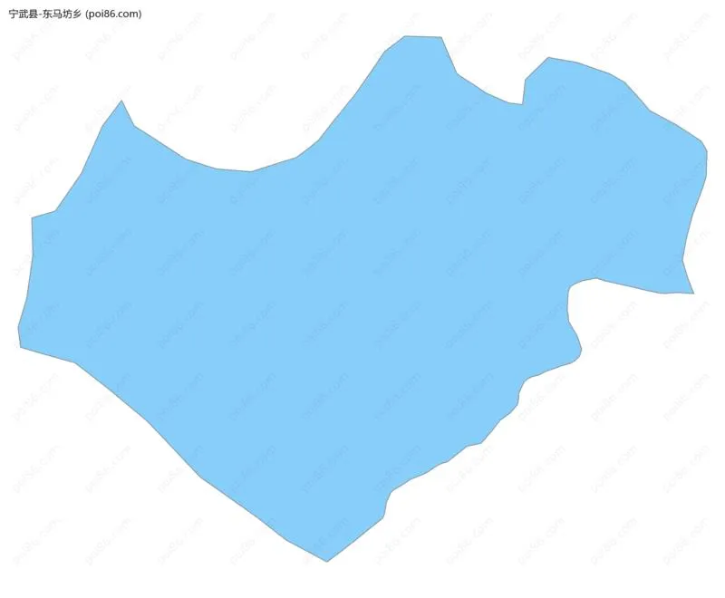 东马坊乡边界地图