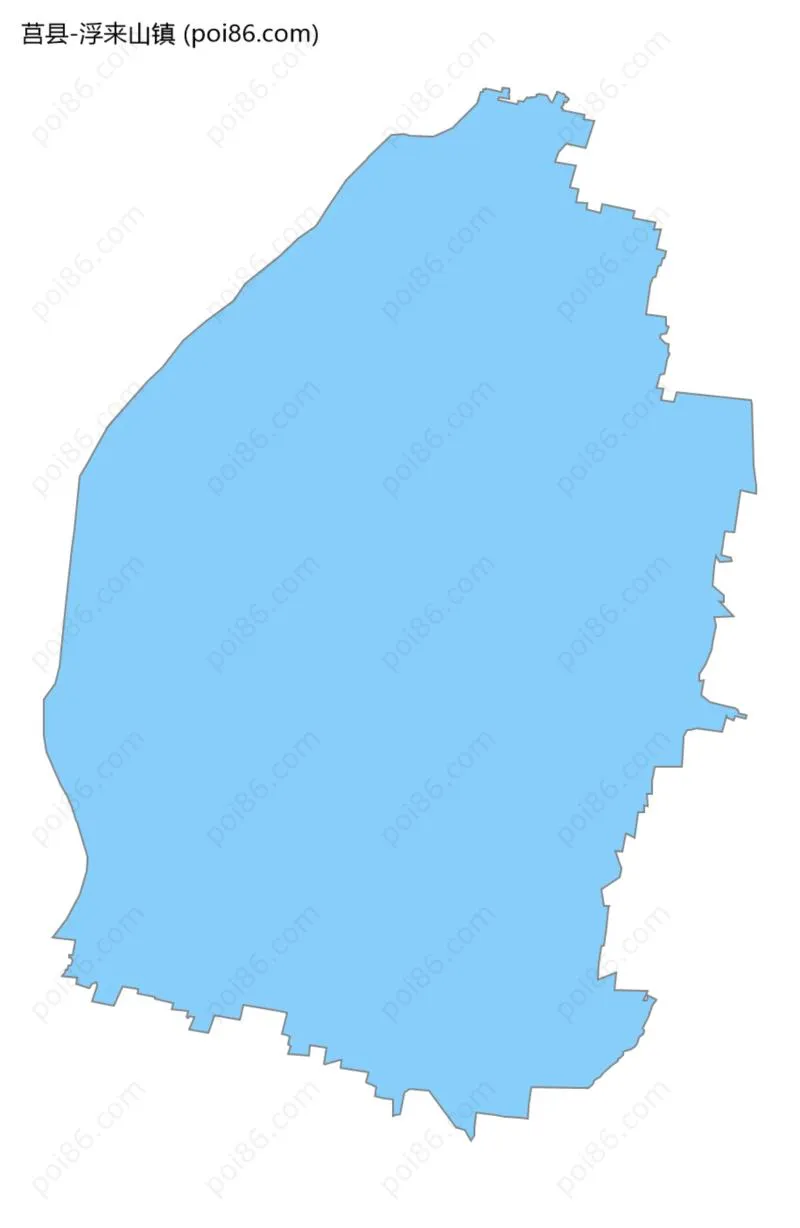 浮来山镇边界地图