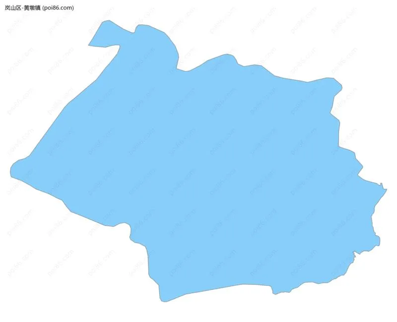 黄墩镇边界地图