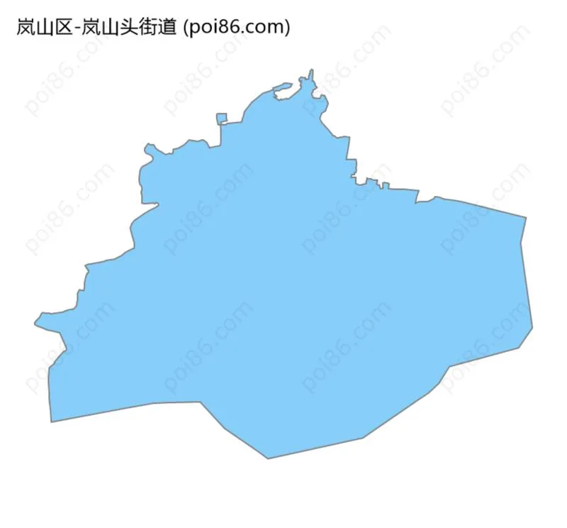 岚山头街道边界地图