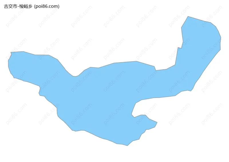 梭峪乡边界地图