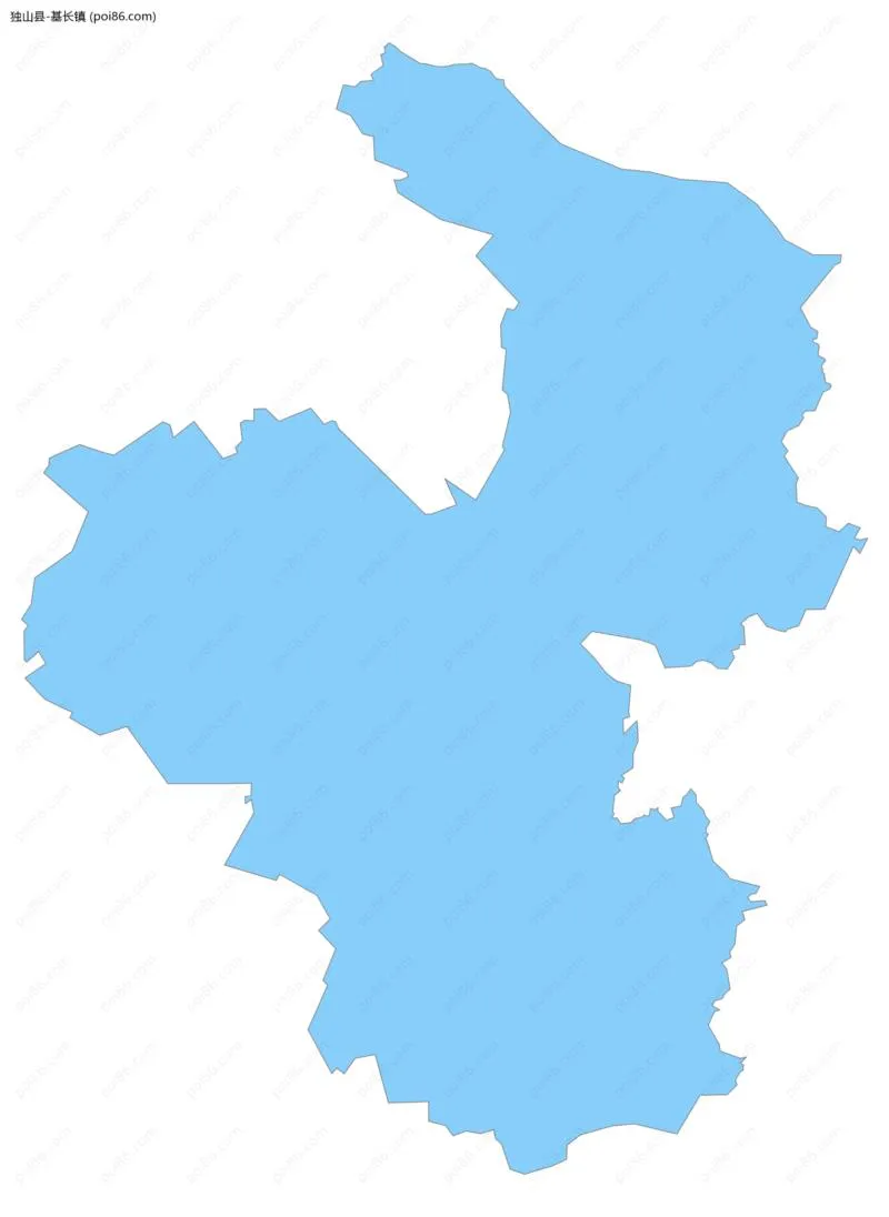基长镇边界地图