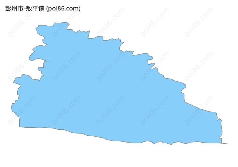 敖平镇边界地图