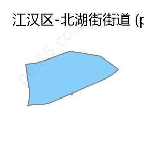 北湖街街道边界地图