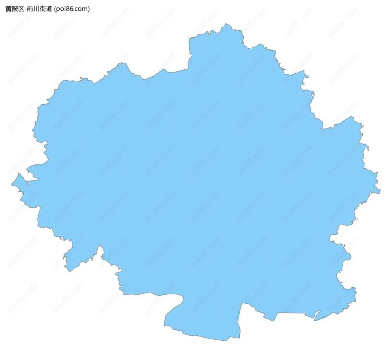 前川街道边界地图