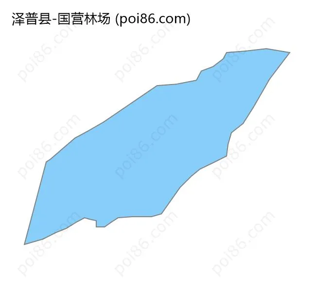 国营林场边界地图
