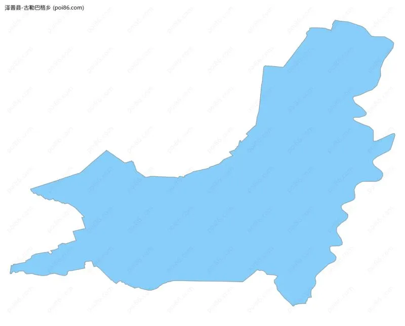 古勒巴格乡边界地图