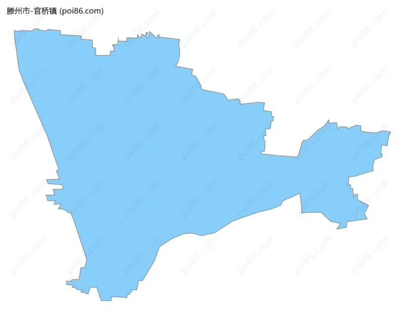 官桥镇边界地图