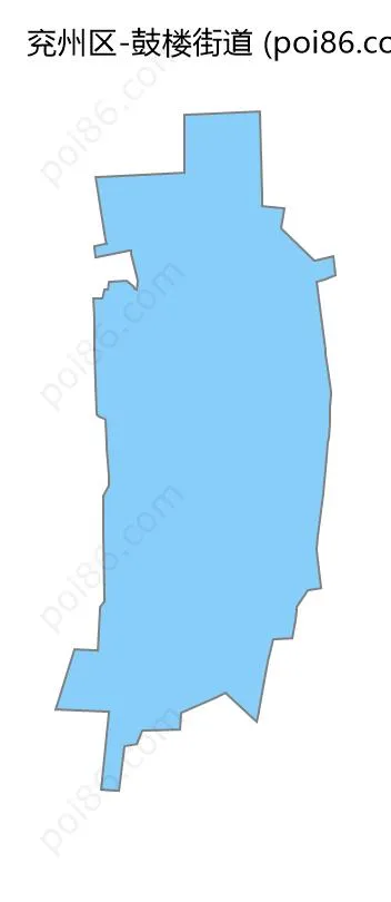 鼓楼街道边界地图