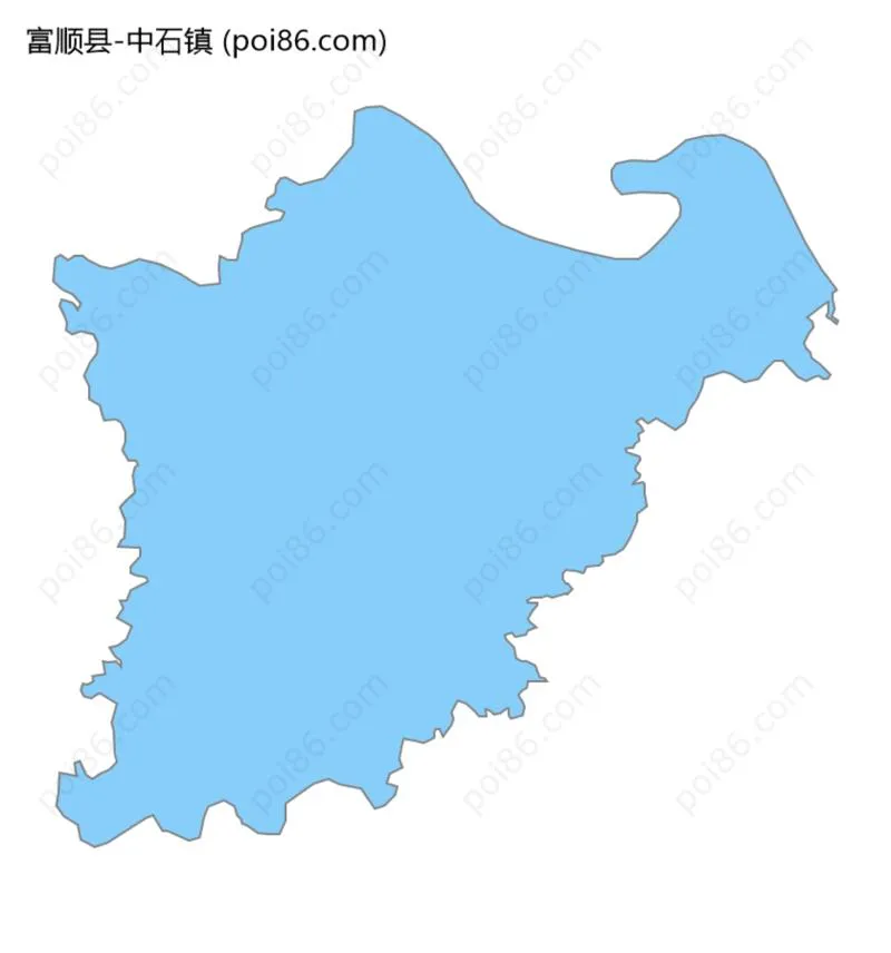 中石镇边界地图