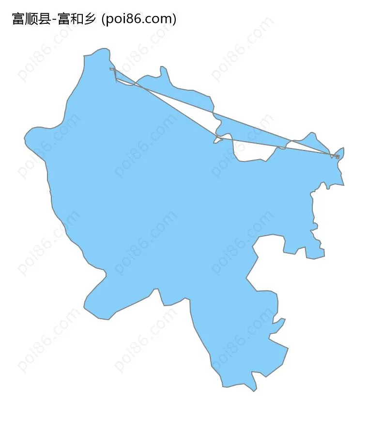 富和乡边界地图