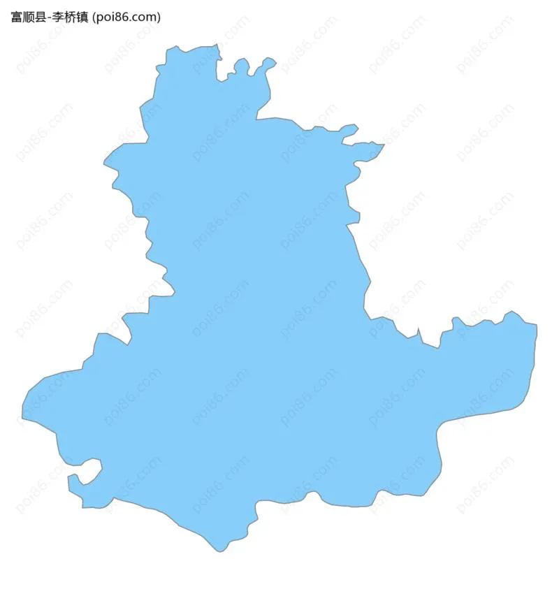 李桥镇边界地图