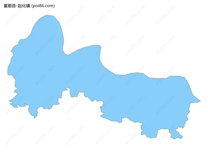 赵化镇边界地图