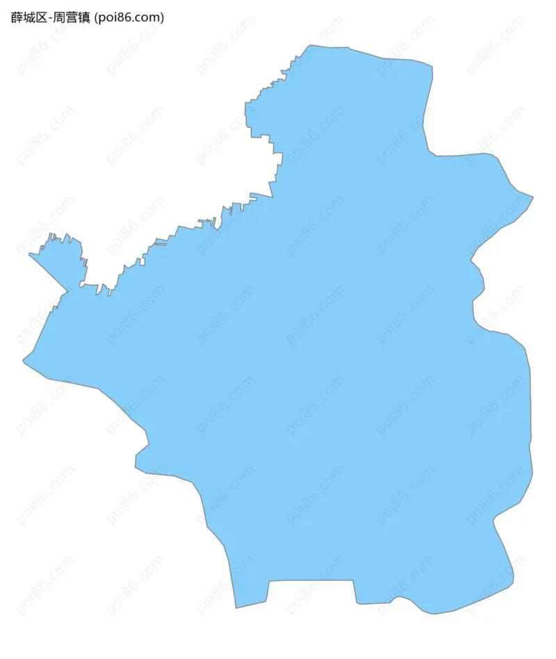 周营镇边界地图