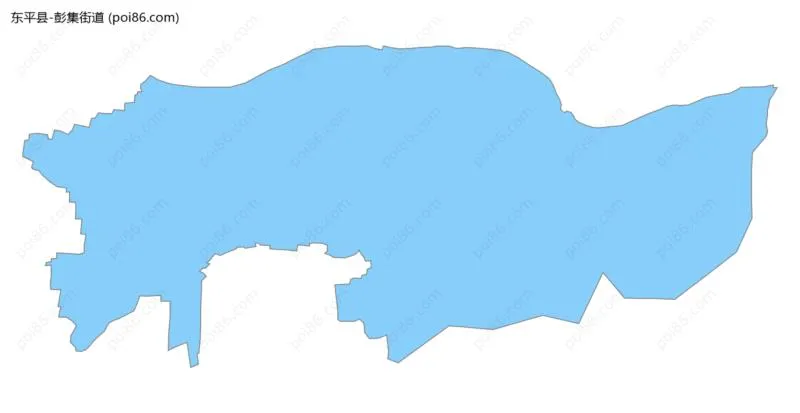 彭集街道边界地图