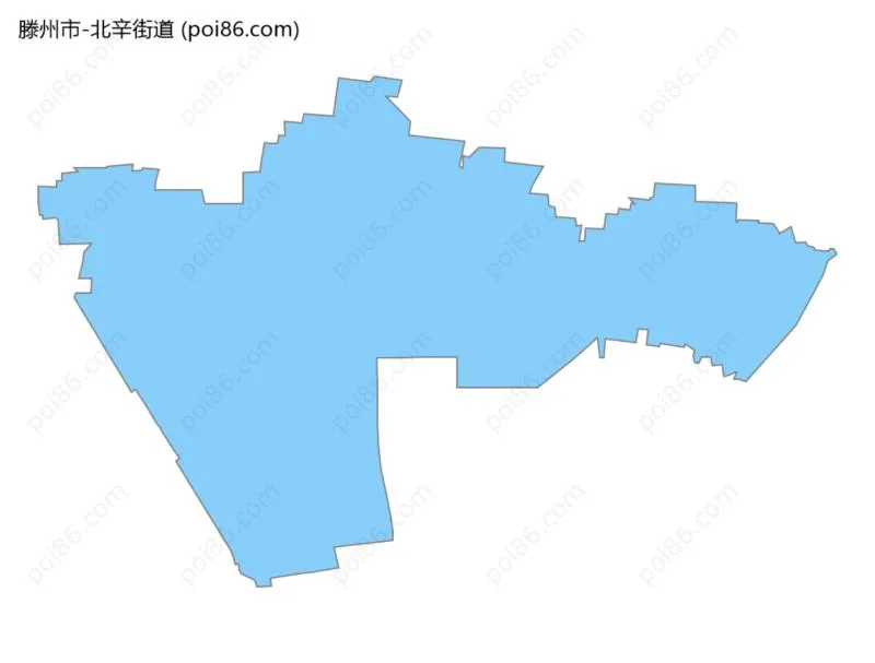 北辛街道边界地图