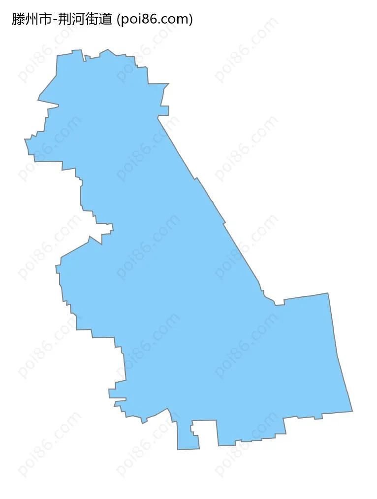 荆河街道边界地图