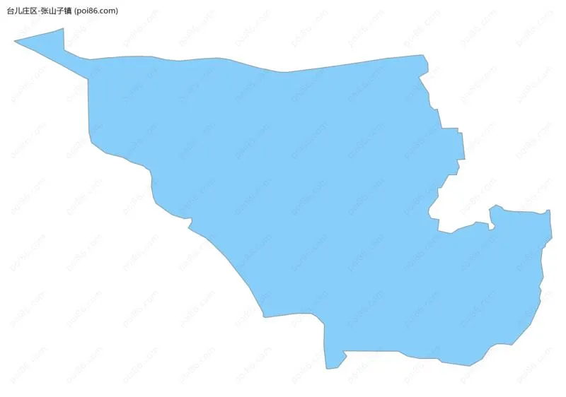 张山子镇边界地图