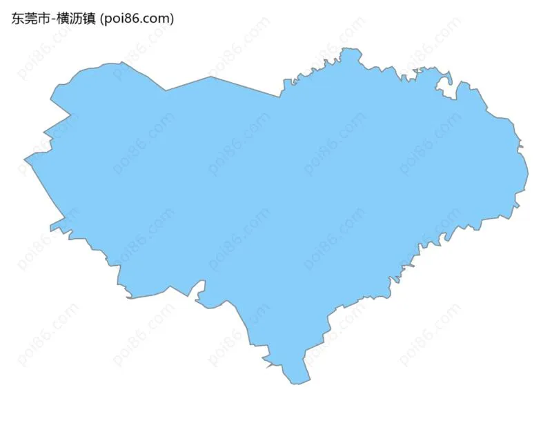 横沥镇边界地图