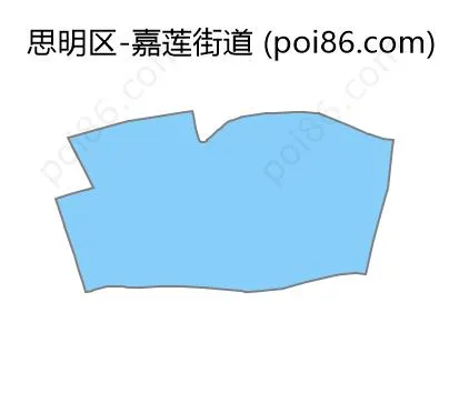 嘉莲街道边界地图