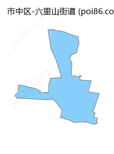 六里山街道边界地图