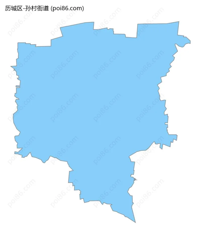 孙村街道边界地图
