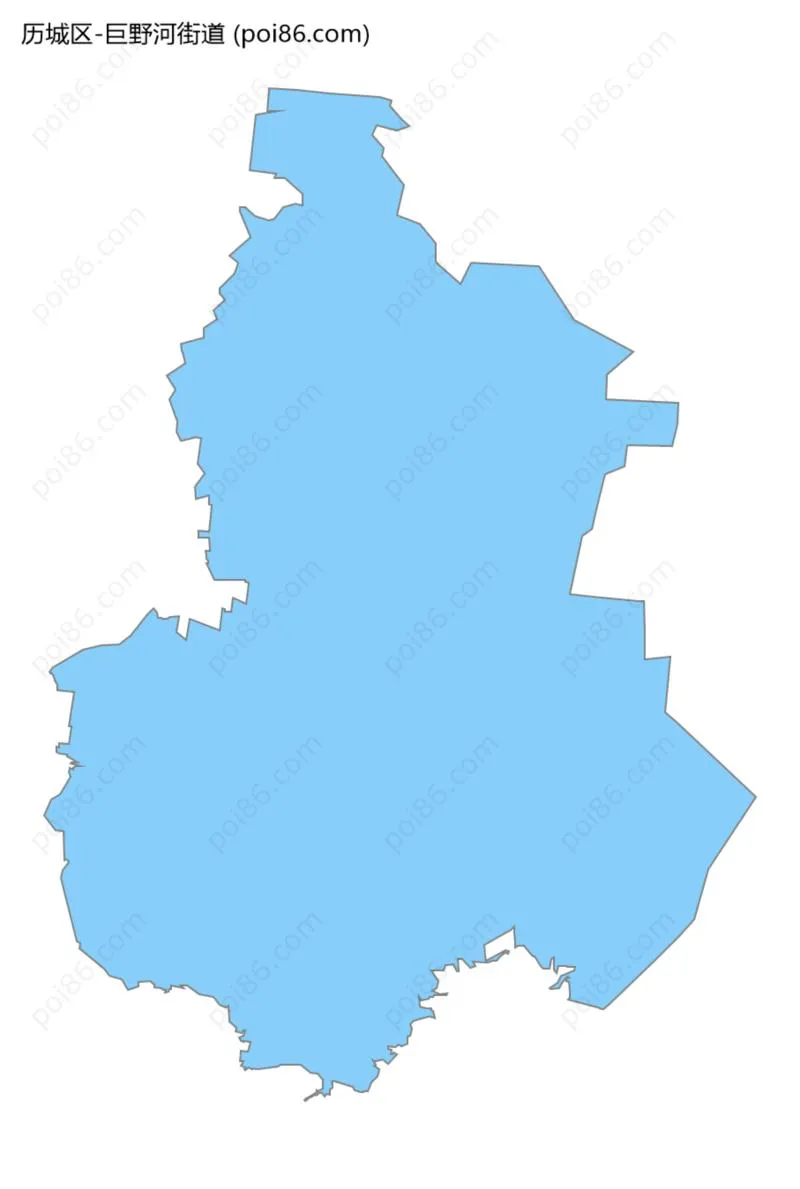 巨野河街道边界地图