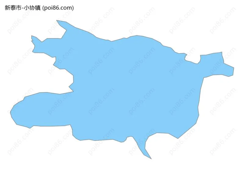 小协镇边界地图