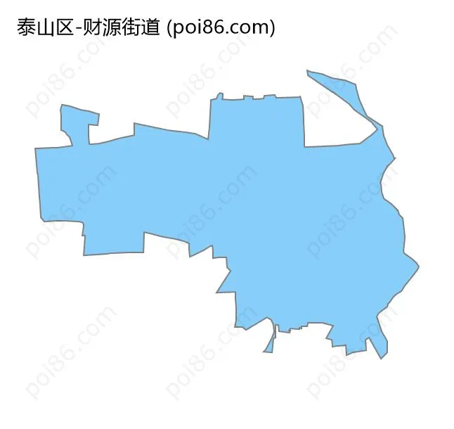 财源街道边界地图