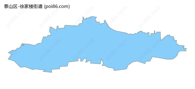 徐家楼街道边界地图